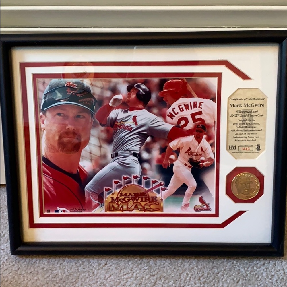 Mark McGuire Cardinals Collector’s Framed Picture